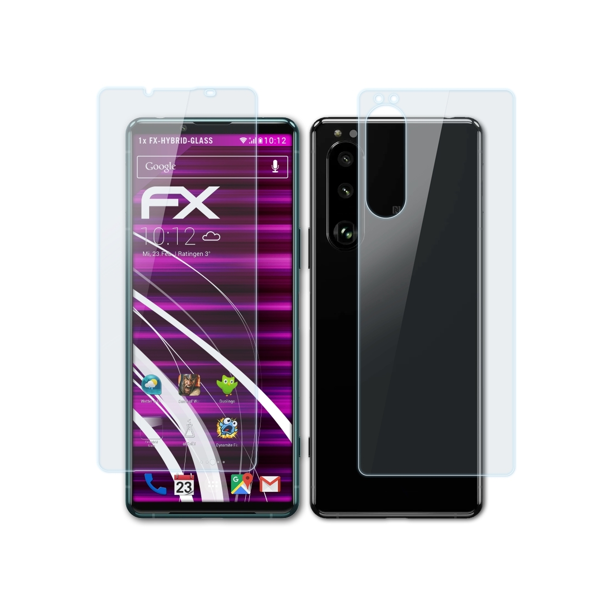 ATFOLIX FX-Hybrid-Glass Schutzglas(für III) Sony Xperia 5