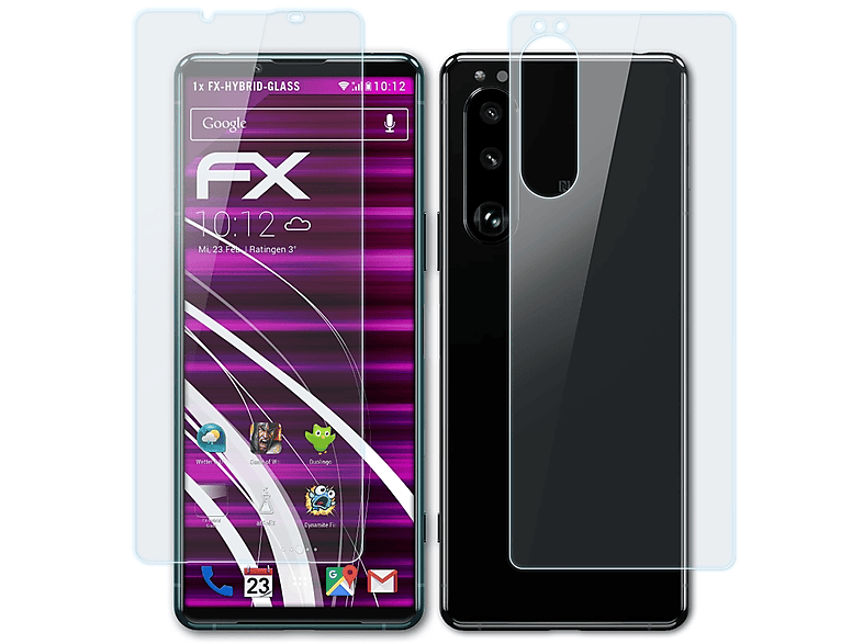 ATFOLIX FX-Hybrid-Glass Schutzglas(für Sony 5 III) Xperia