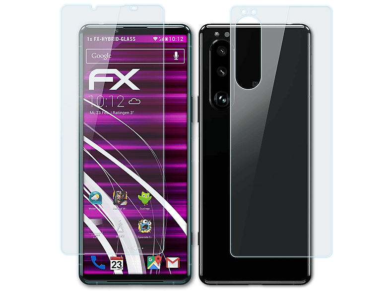 AtFoliX FX Hybrid-Glass Panzerfolie Für Sony NEX-7 – 9H Härte, Made In Germany, Anti-Fingerprint