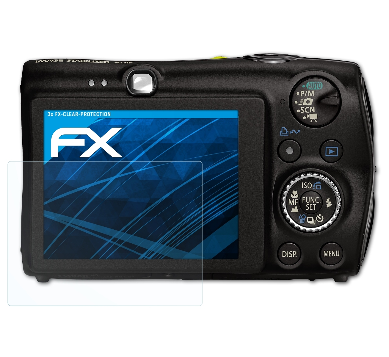 IS) Canon 980 Digital IXUS FX-Clear Displayschutz(für ATFOLIX 3x