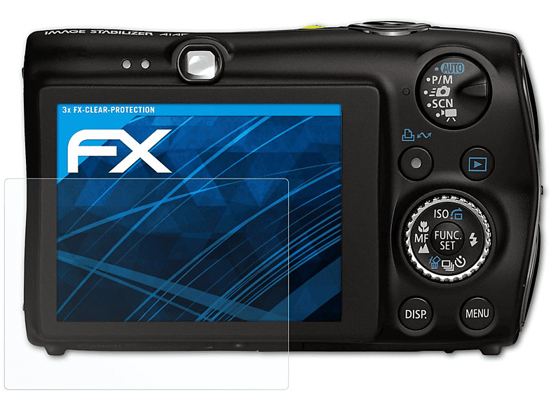 ATFOLIX 3x FX-Clear Displayschutz(für Canon Digital IXUS 980 IS)