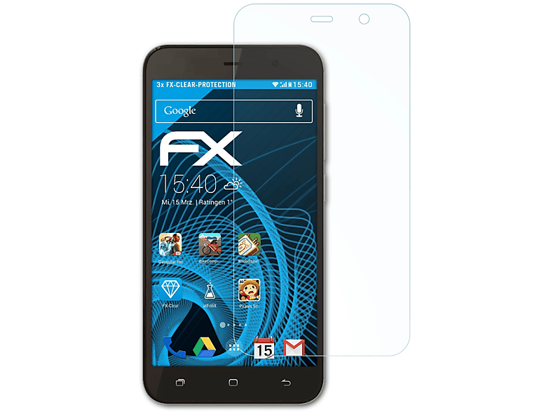 ATFOLIX 3x FX-Clear Displayschutz(für Hisense U962 2019)