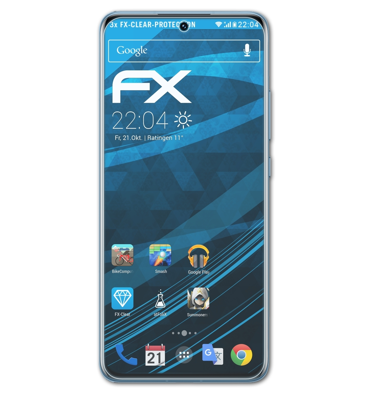 ATFOLIX 3x klar&stoßfest Xiaomi Displayschutz(für 12x)