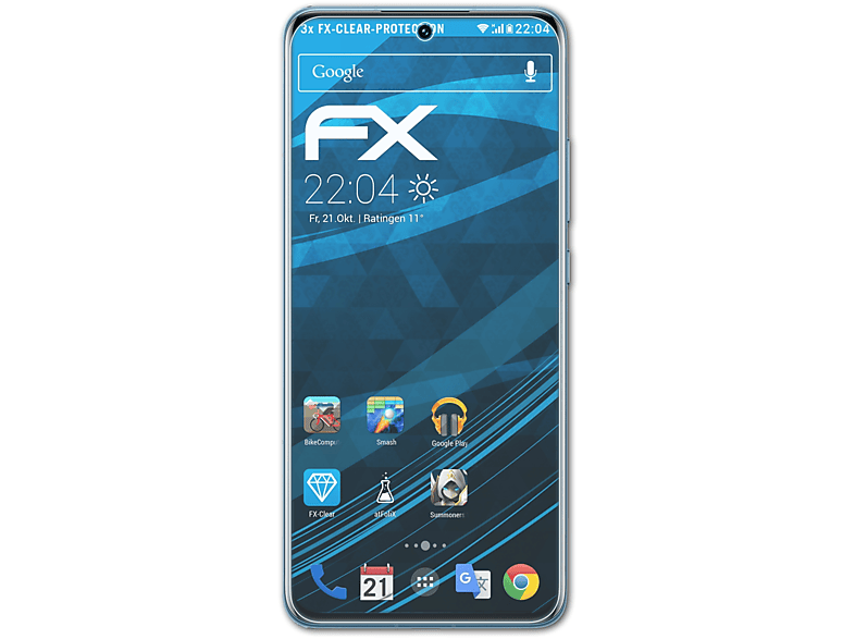 ATFOLIX 3x klar&stoßfest Displayschutz(für Xiaomi 12x)