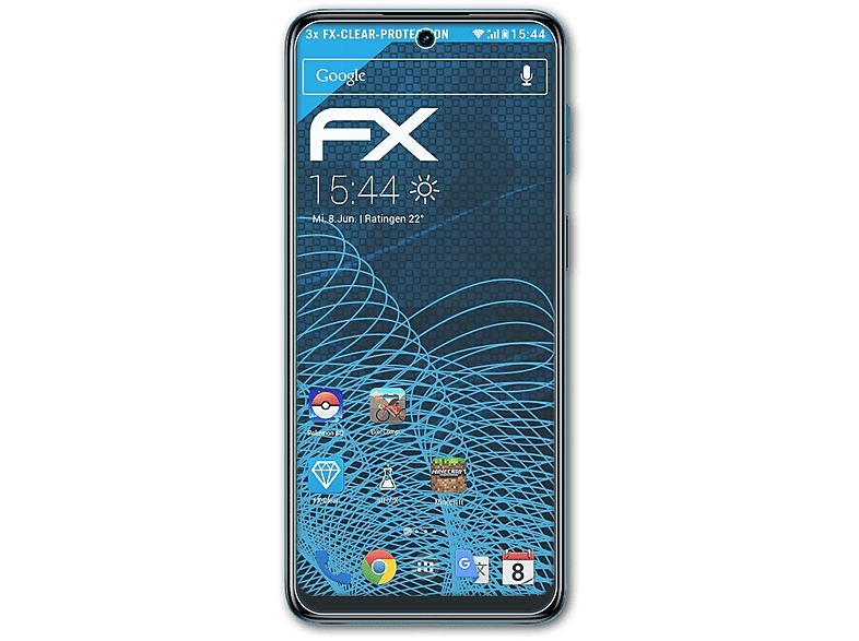 ATFOLIX 3x klar&stoßfest Displayschutz(für Motorola Moto G42)