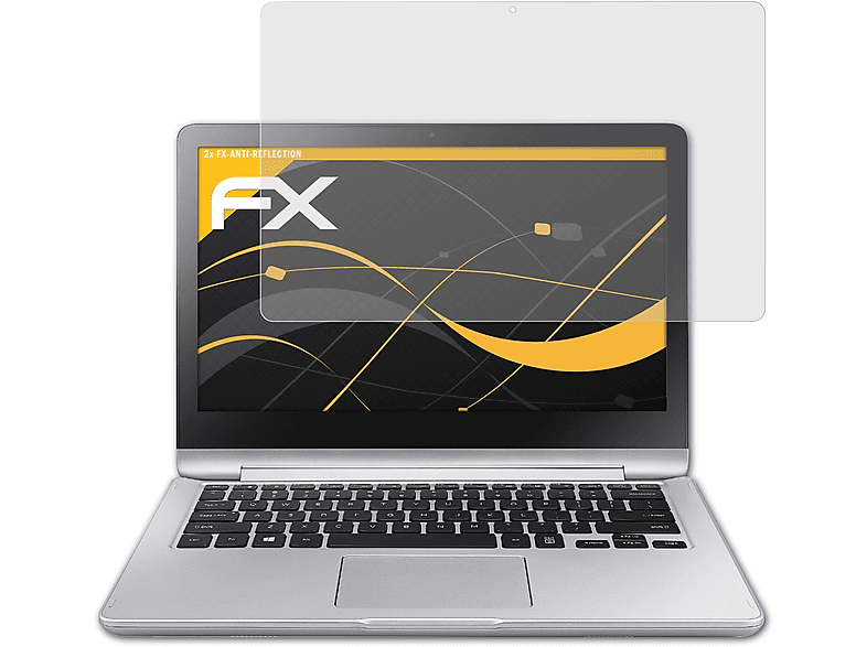 ATFOLIX 2x (13.3 FX-Antireflex inch)) Displayschutz(für Notebook Spin 7 Samsung