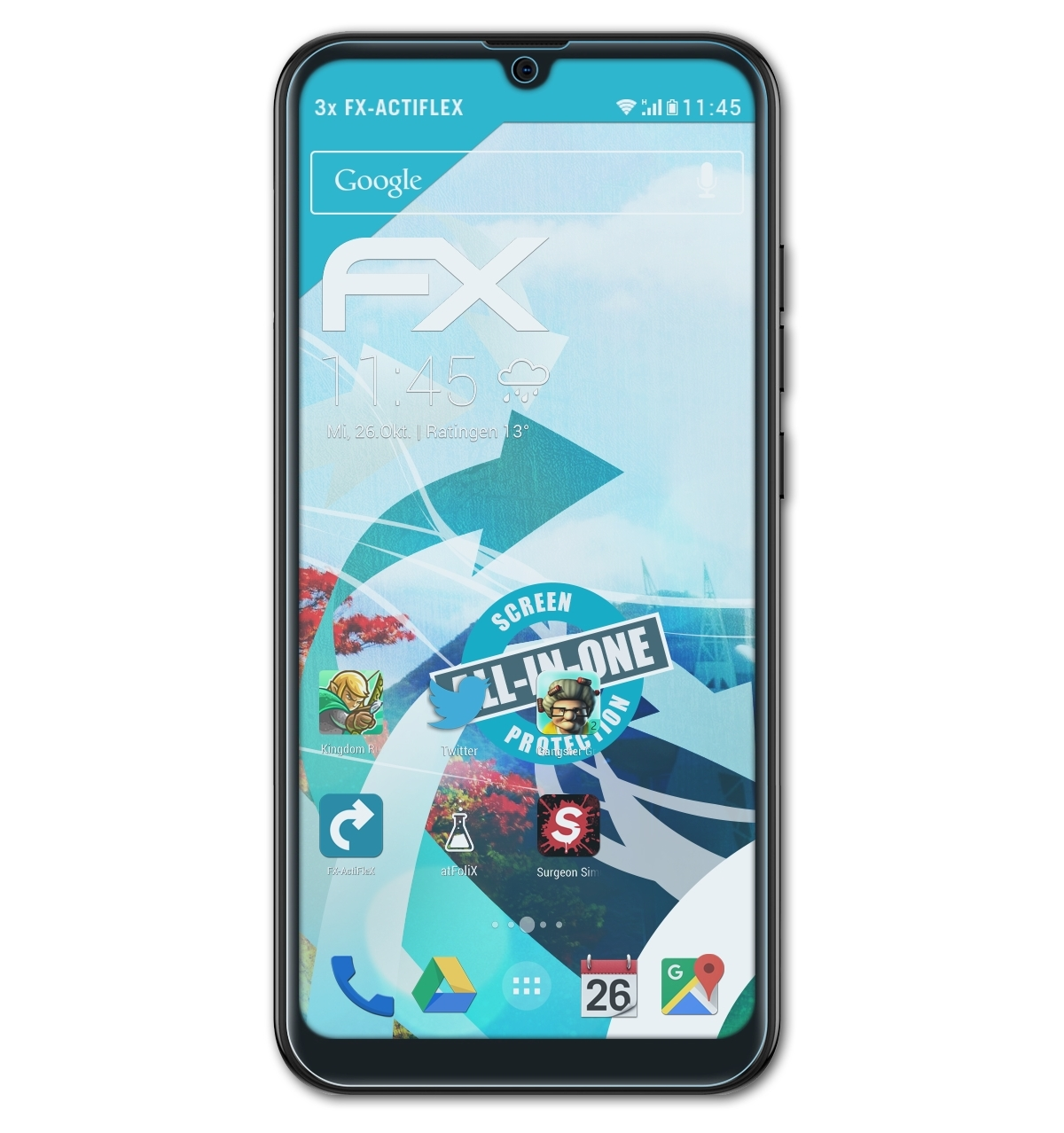 Displayschutz(für 20) General-Mobile GM ATFOLIX 3x FX-ActiFleX