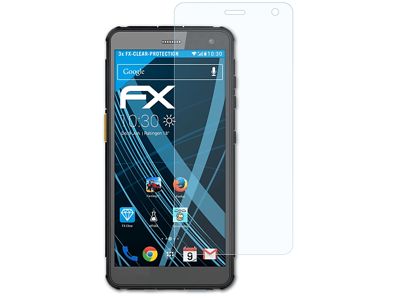 ATFOLIX 3x FX-Clear Displayschutz(für i.safe IS655.2)