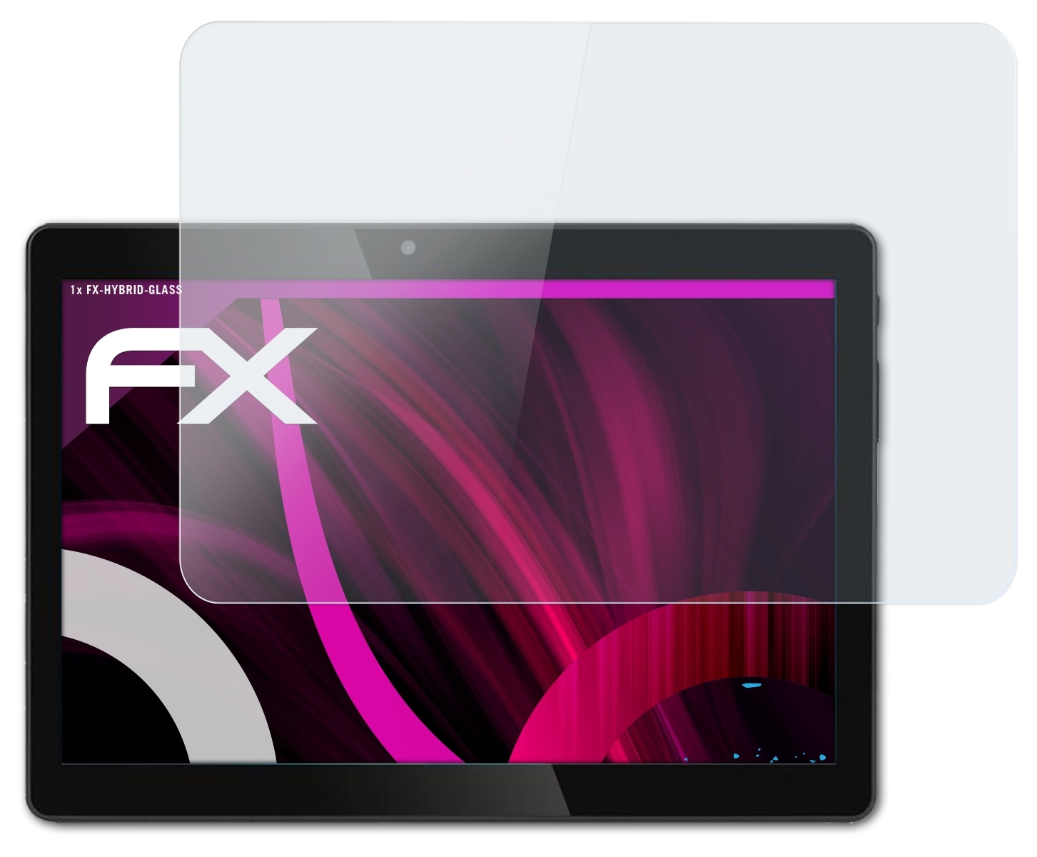 FX-Hybrid-Glass JAY-tech ATFOLIX XTE10D) Tablet-PC Schutzglas(für