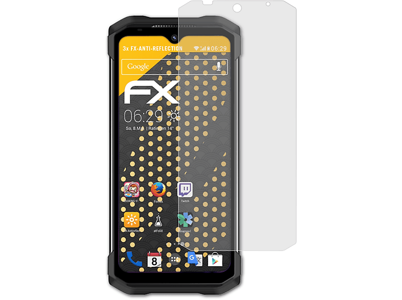 ATFOLIX 3x FX-Antireflex Displayschutz(für S98) Doogee