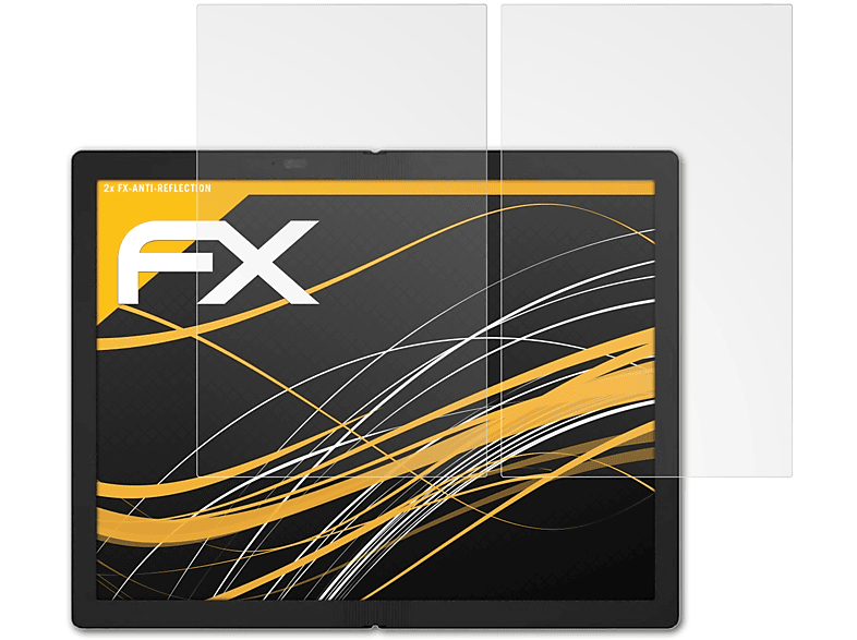 ATFOLIX 2x FX-Antireflex Displayschutz(für Lenovo ThinkPad X1 Fold (Gen 1))