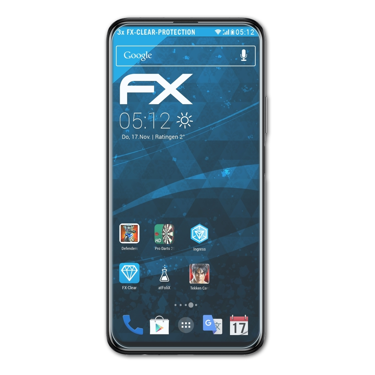 Displayschutz(für FX-Clear Huawei 3x Y9s) ATFOLIX