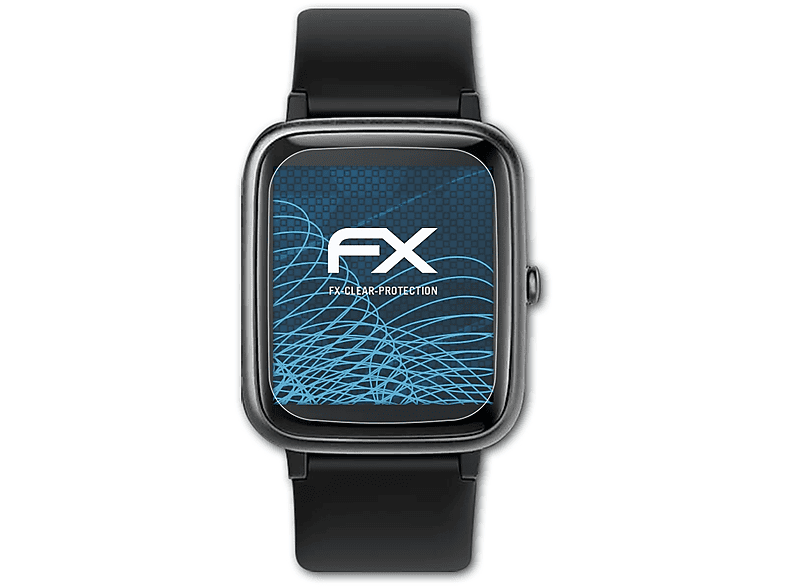 ATFOLIX 3x FX-Clear Displayschutz(für Ulefone Watch)