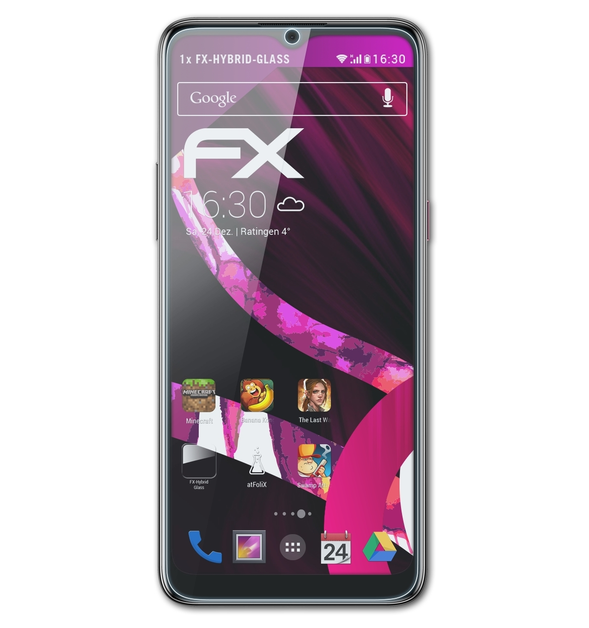 Schutzglas(für FX-Hybrid-Glass 20+) HTC Desire ATFOLIX