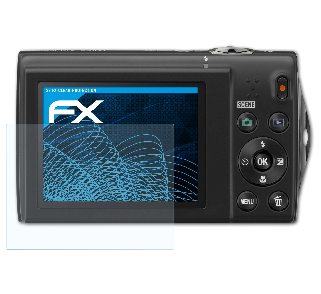 ATFOLIX Nikon Coolpix S5100) Displayschutz(für 3x FX-Clear