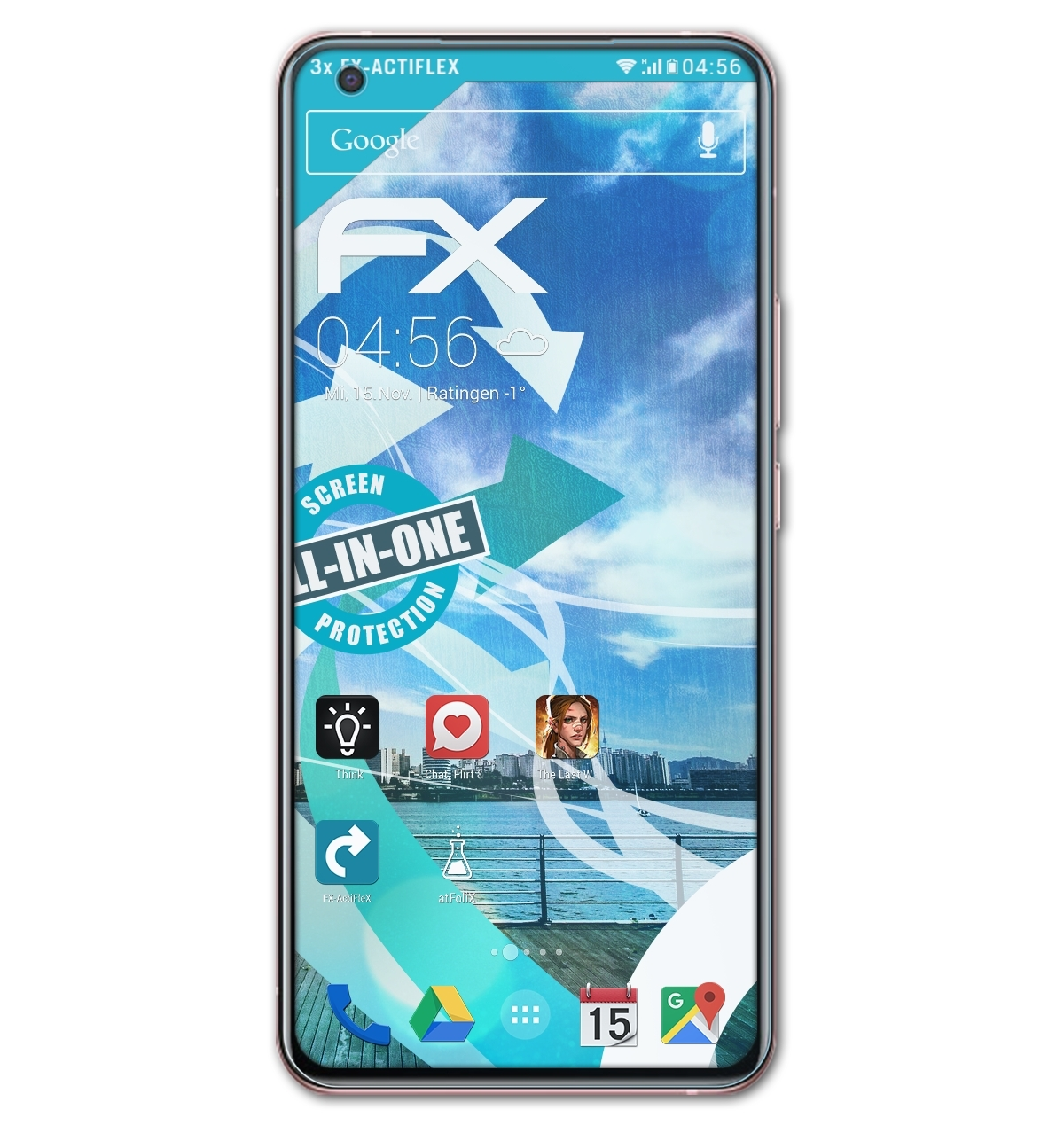 X50) 3x Displayschutz(für Vivo ATFOLIX FX-ActiFleX