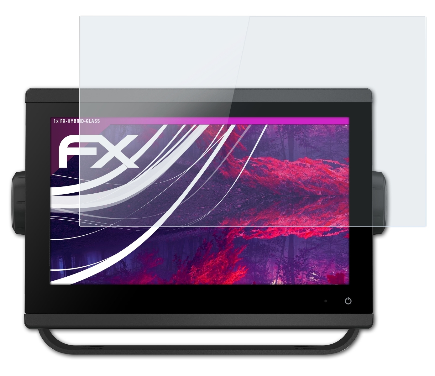 ATFOLIX FX-Hybrid-Glass Schutzglas(für Garmin GPSMap 923)