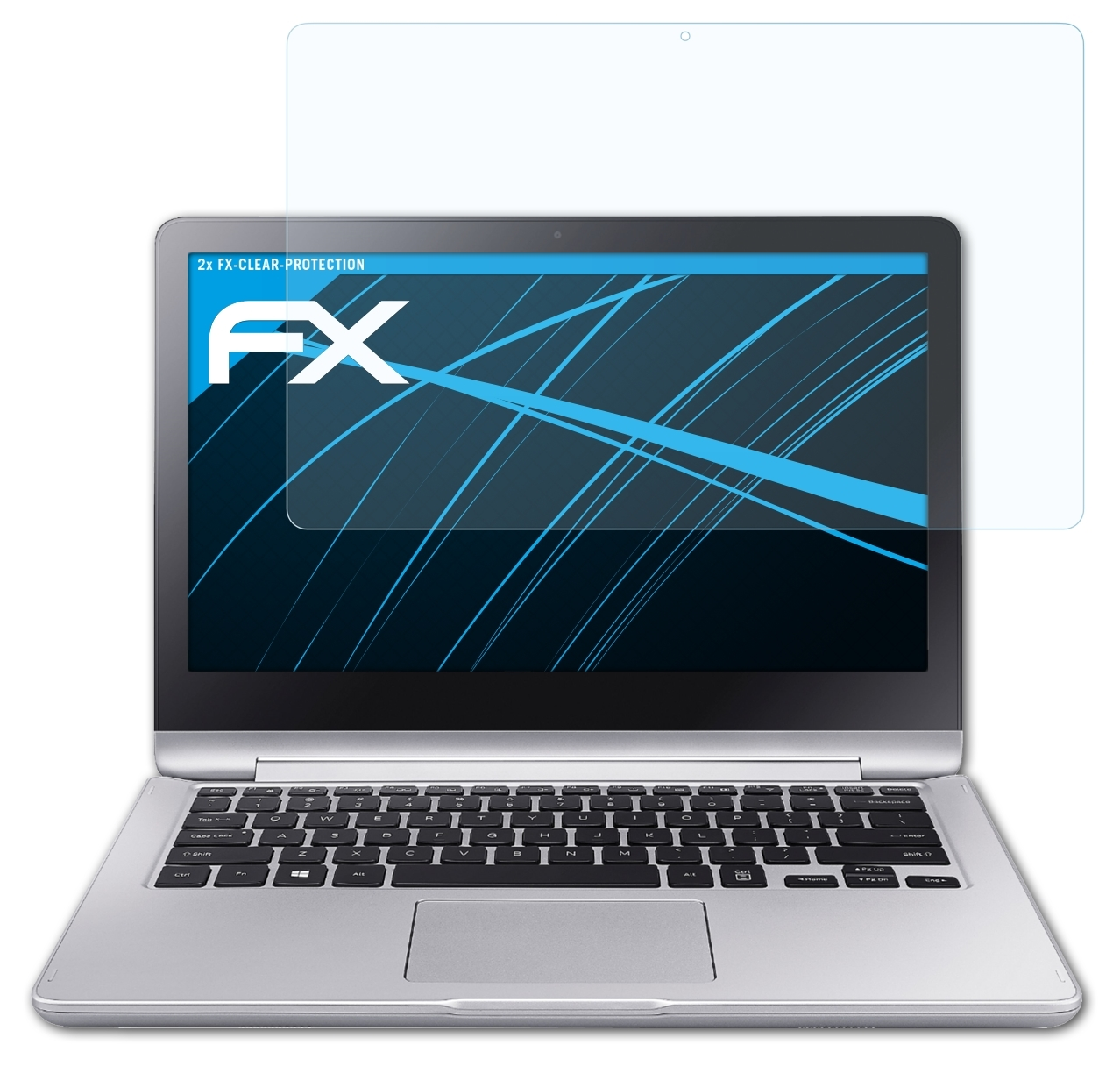 ATFOLIX 2x FX-Clear Displayschutz(für Notebook Samsung 7 inch)) Spin (13.3