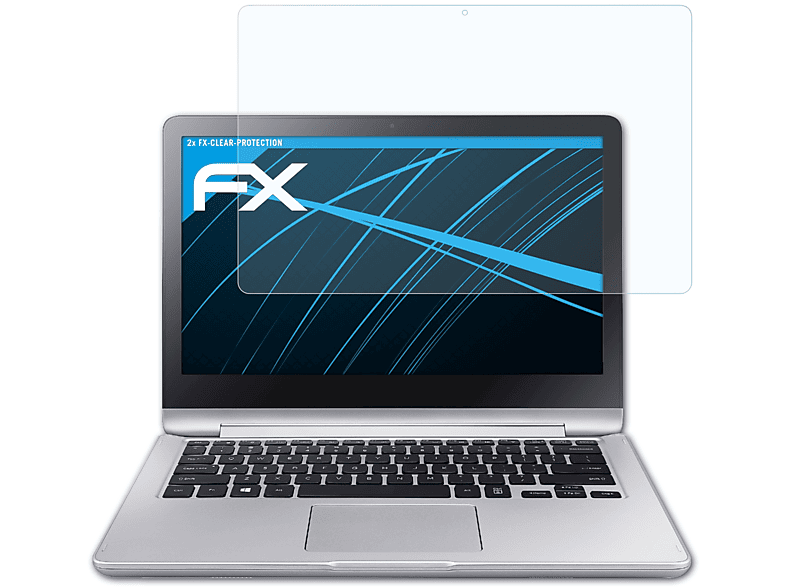 ATFOLIX 2x FX-Clear Displayschutz(für Samsung Notebook 7 Spin (13.3 inch))