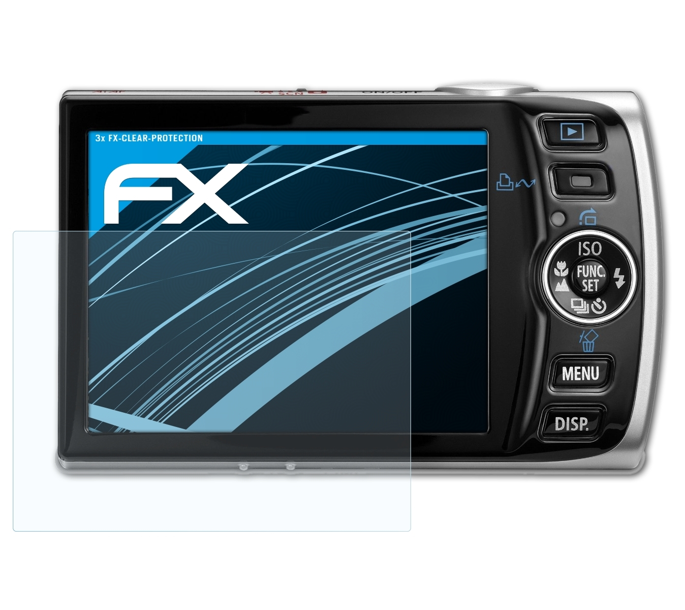 ATFOLIX 3x FX-Clear IS) Canon Displayschutz(für 860 Digital IXUS