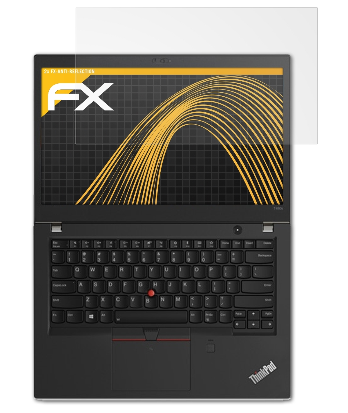 ATFOLIX 2x FX-Antireflex Displayschutz(für Lenovo ThinkPad T480s)