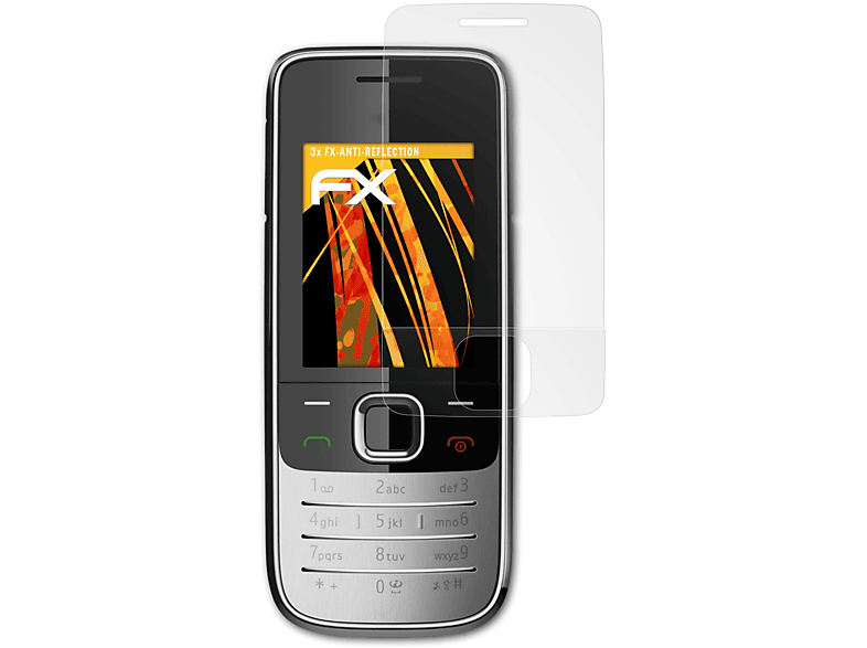 ATFOLIX 3x FX-Antireflex Displayschutz(für Nokia 2730 Classic)