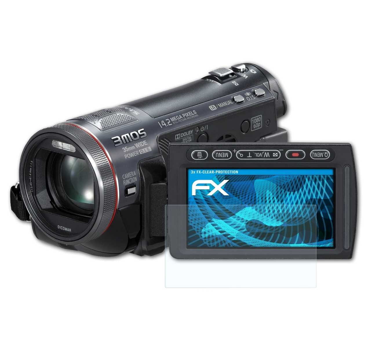 ATFOLIX 3x FX-Clear HDC-SD707) Displayschutz(für Panasonic