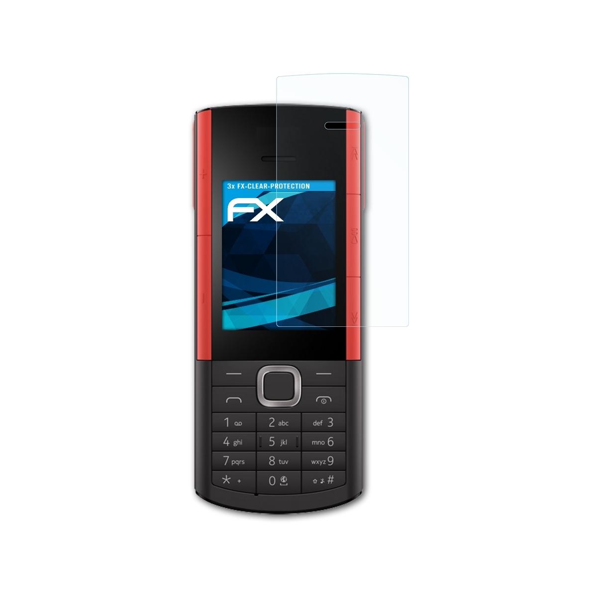 ATFOLIX 3x klar&stoßfest Displayschutz(für Nokia 5710)