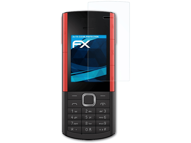 ATFOLIX klar&stoßfest Nokia Displayschutz(für 5710) 3x