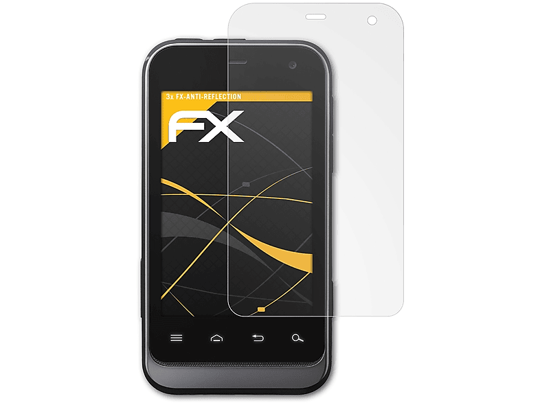Mini Defy Motorola ATFOLIX XT320) 3x FX-Antireflex Displayschutz(für