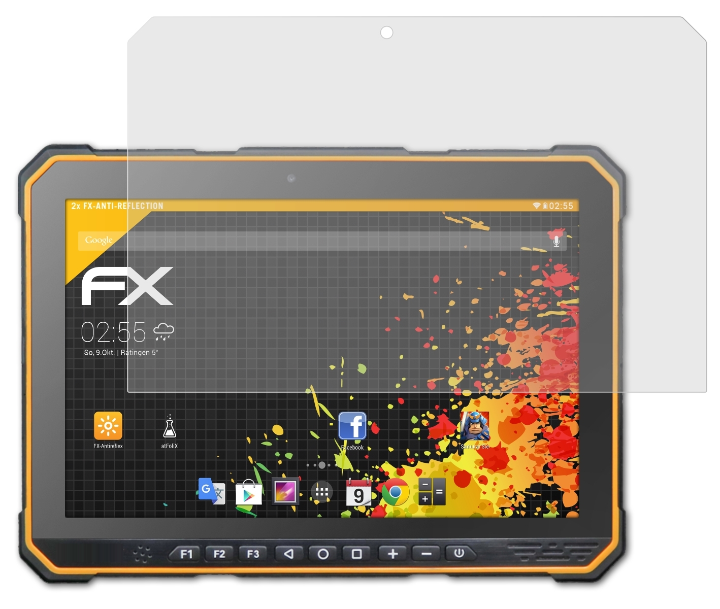 ATFOLIX 2x FX-Antireflex RugGear Displayschutz(für RG935)