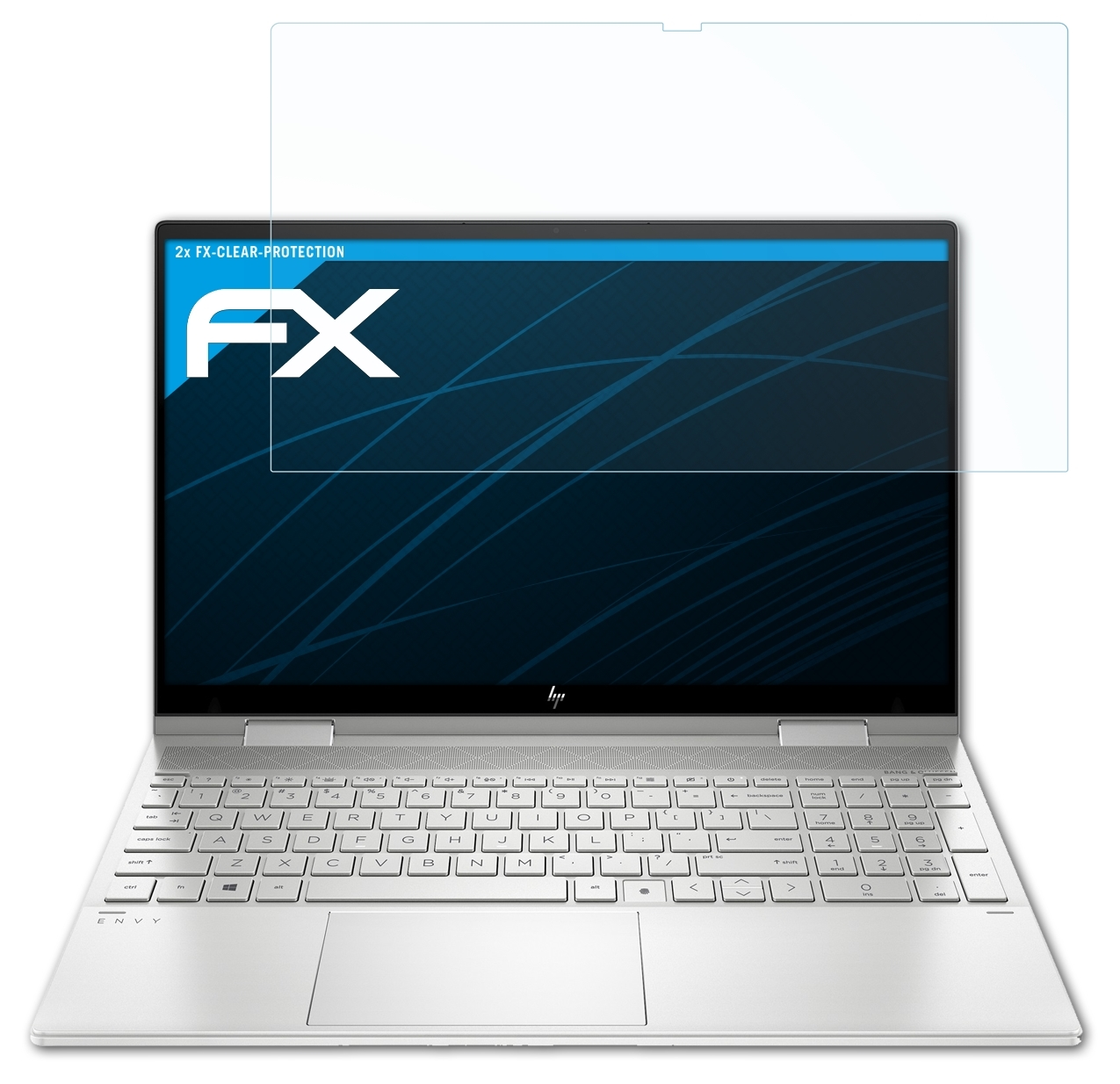 ATFOLIX 2x FX-Clear HP Envy Displayschutz(für 15-ed0779ng) x360