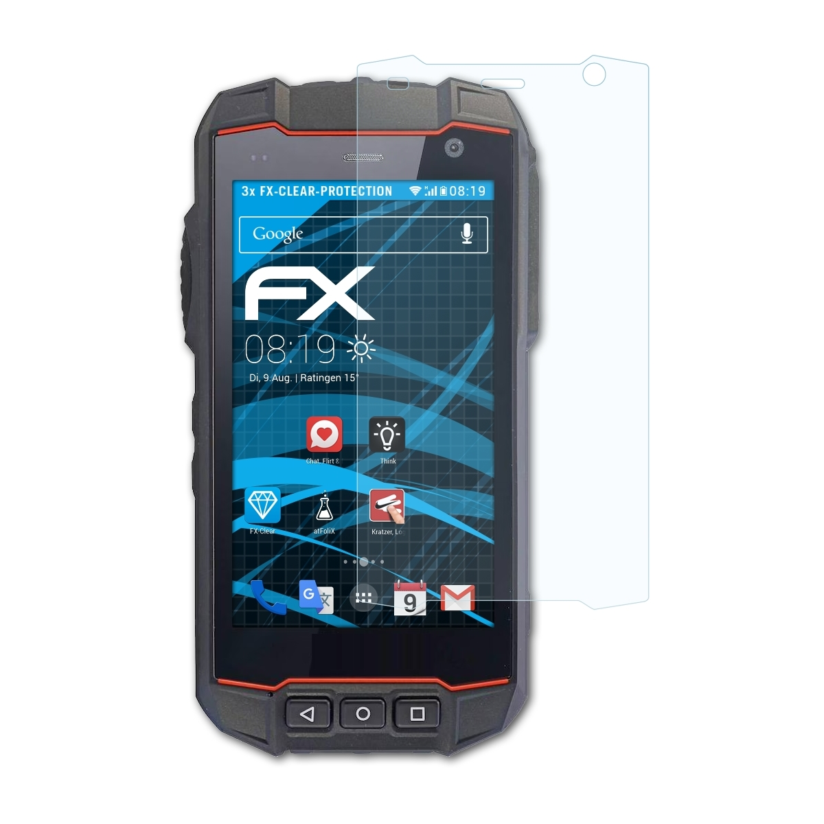 ATFOLIX 3x FX-Clear Displayschutz(für i.safe IS530.1)