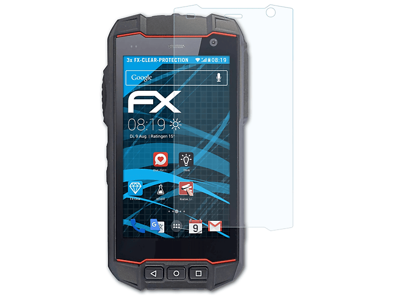 ATFOLIX 3x FX-Clear IS530.1) i.safe Displayschutz(für