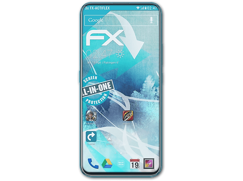 ATFOLIX 3x FX-ActiFleX Displayschutz(für Vivo V17 Pro)
