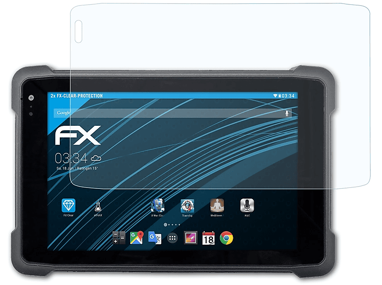 AtFoliX Protecteur d'écran compatible avec Panasonic Toughpad FZ-Q2, 9H
