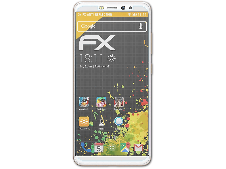 Hot Displayschutz(für S3) 3x FX-Antireflex Infinix ATFOLIX