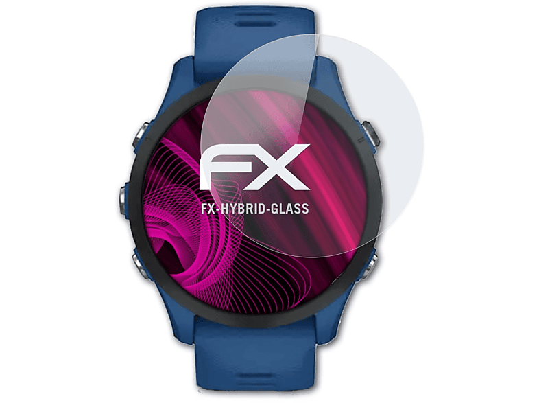 ATFOLIX 9H Schutzpanzer Displayschutz(für Garmin Forerunner 255) | Smartwatch Schutzfolien & Gläser