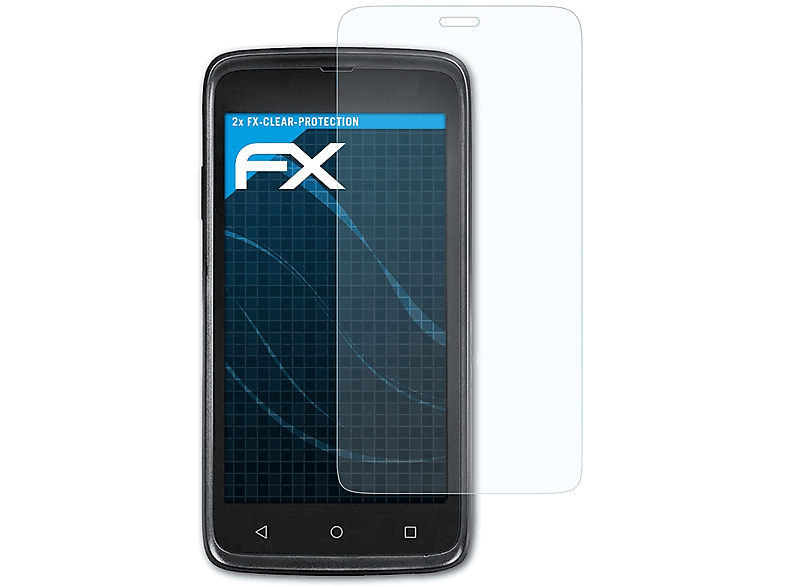 ATFOLIX 2x Displayschutz(für ScanPal Honeywell EDA51) FX-Clear