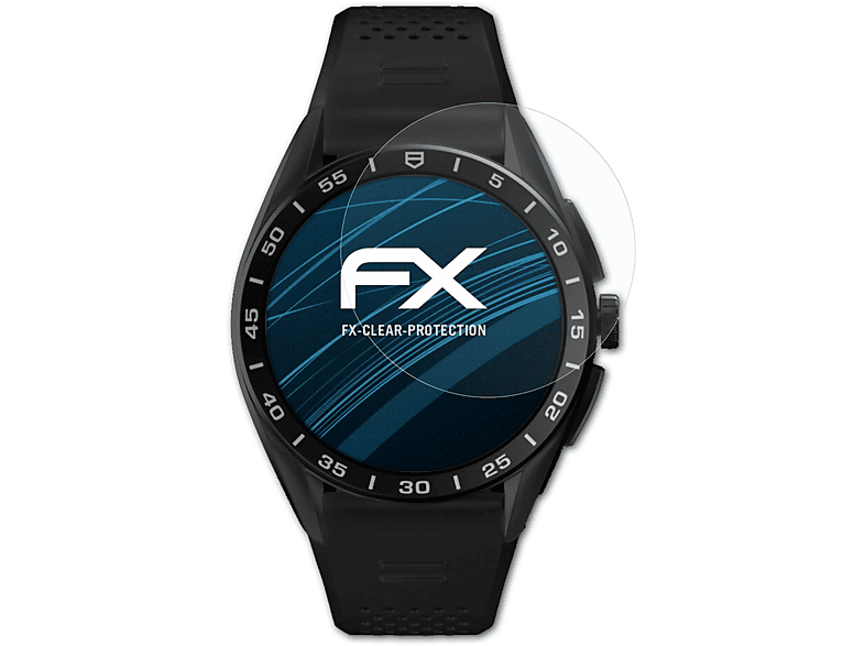 ATFOLIX 3x FX-Clear Displayschutz(für TAG Heuer Connected Calibre E4 (45mm))