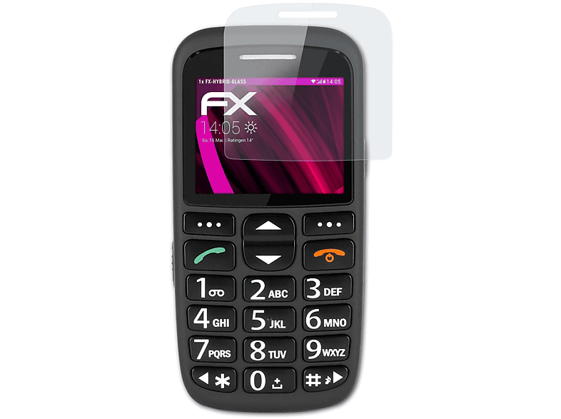 ATFOLIX FX-Hybrid-Glass Schutzglas(für Technisat TechniPhone Isi 3) | Displayschutzfolien & Gläser