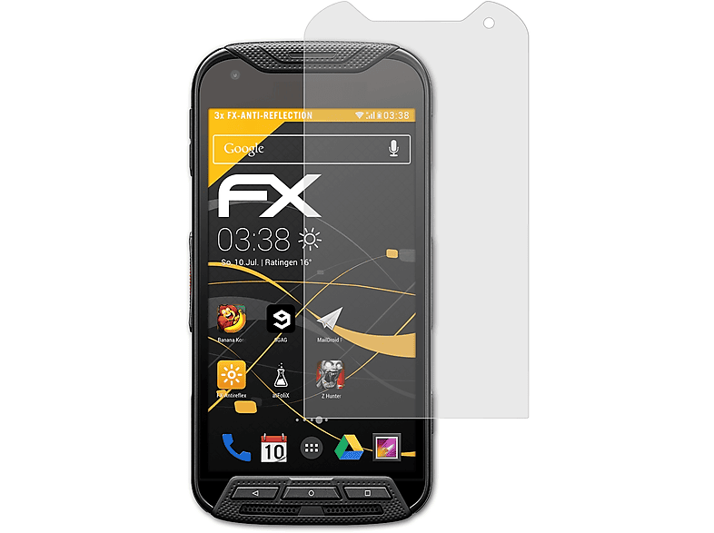 ATFOLIX Kyocera FX-Antireflex Displayschutz(für 2) DuraForce 3x Pro
