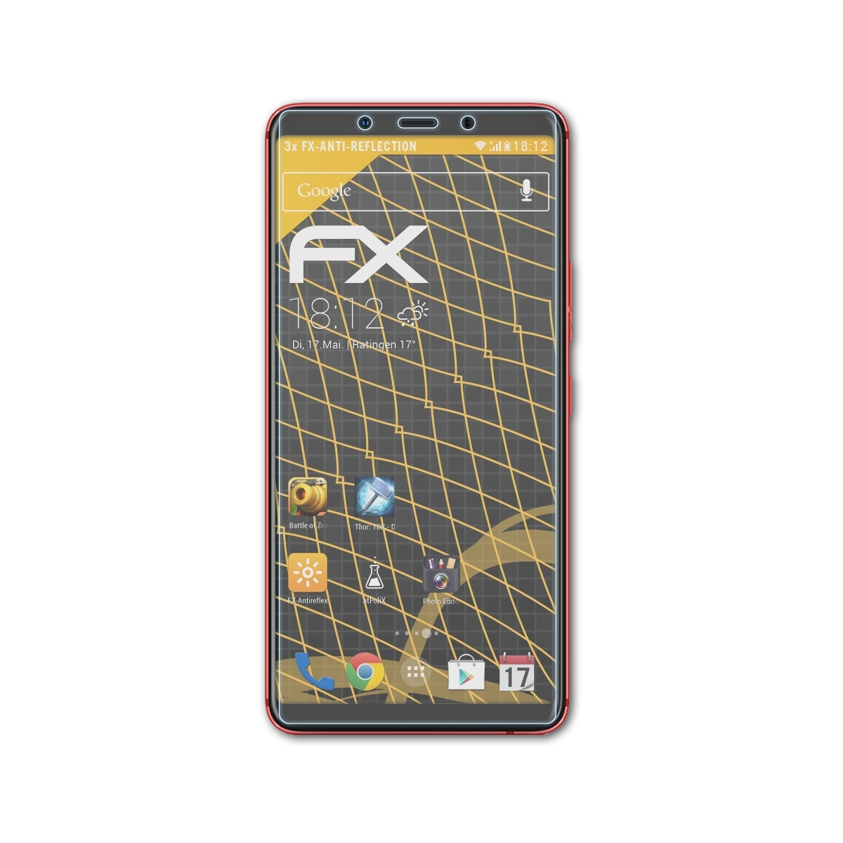 FX-Antireflex Note 5 Stylus) Infinix 3x Displayschutz(für ATFOLIX