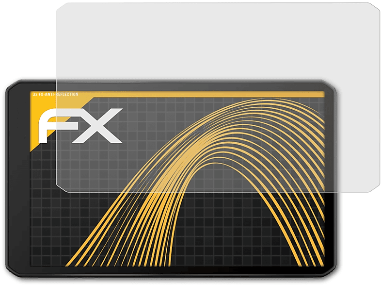 ATFOLIX 3x matt&stoßfest Displayschutz(für Garmin dezl LGV610)