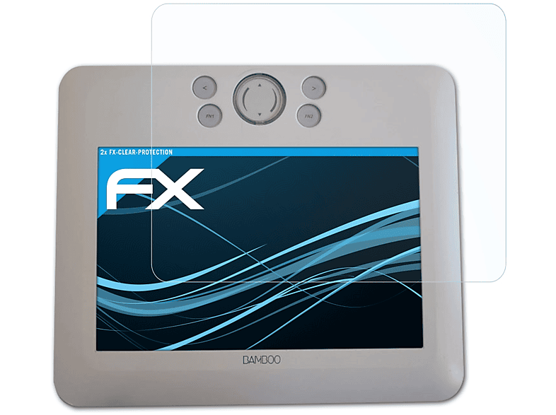 ATFOLIX FX-Clear Fun Wacom 2x Displayschutz(für Medium) Bamboo