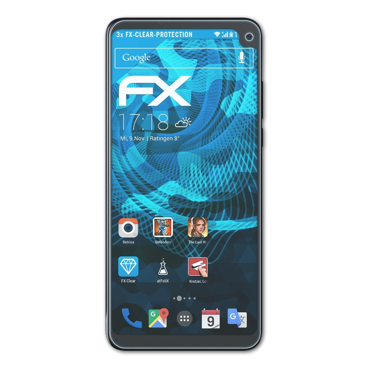 3x 68XL) FX-Clear Displayschutz(für Oxygen Archos ATFOLIX