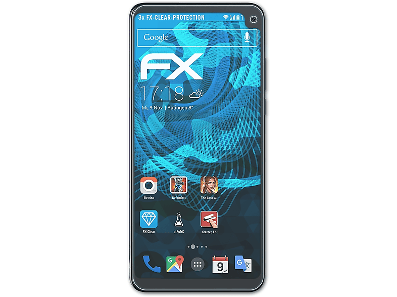 ATFOLIX 3x FX-Clear Displayschutz(für Archos Oxygen 68XL)