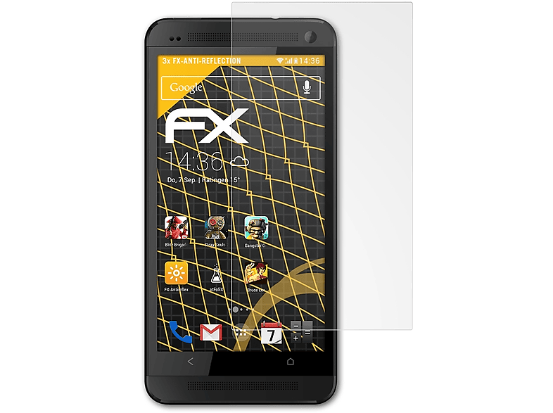 HTC FX-Antireflex Displayschutz(für 3x One) ATFOLIX