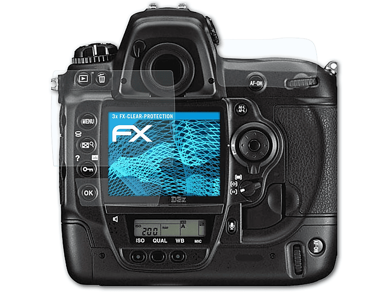 ATFOLIX 3x FX-Clear Displayschutz(für Nikon D3X)