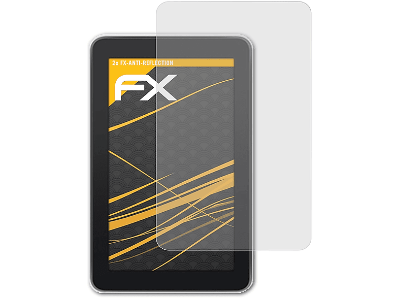 ATFOLIX 2x FX-Antireflex Displayschutz(für Zeki Tablet 7 Inch (TBDB763B))